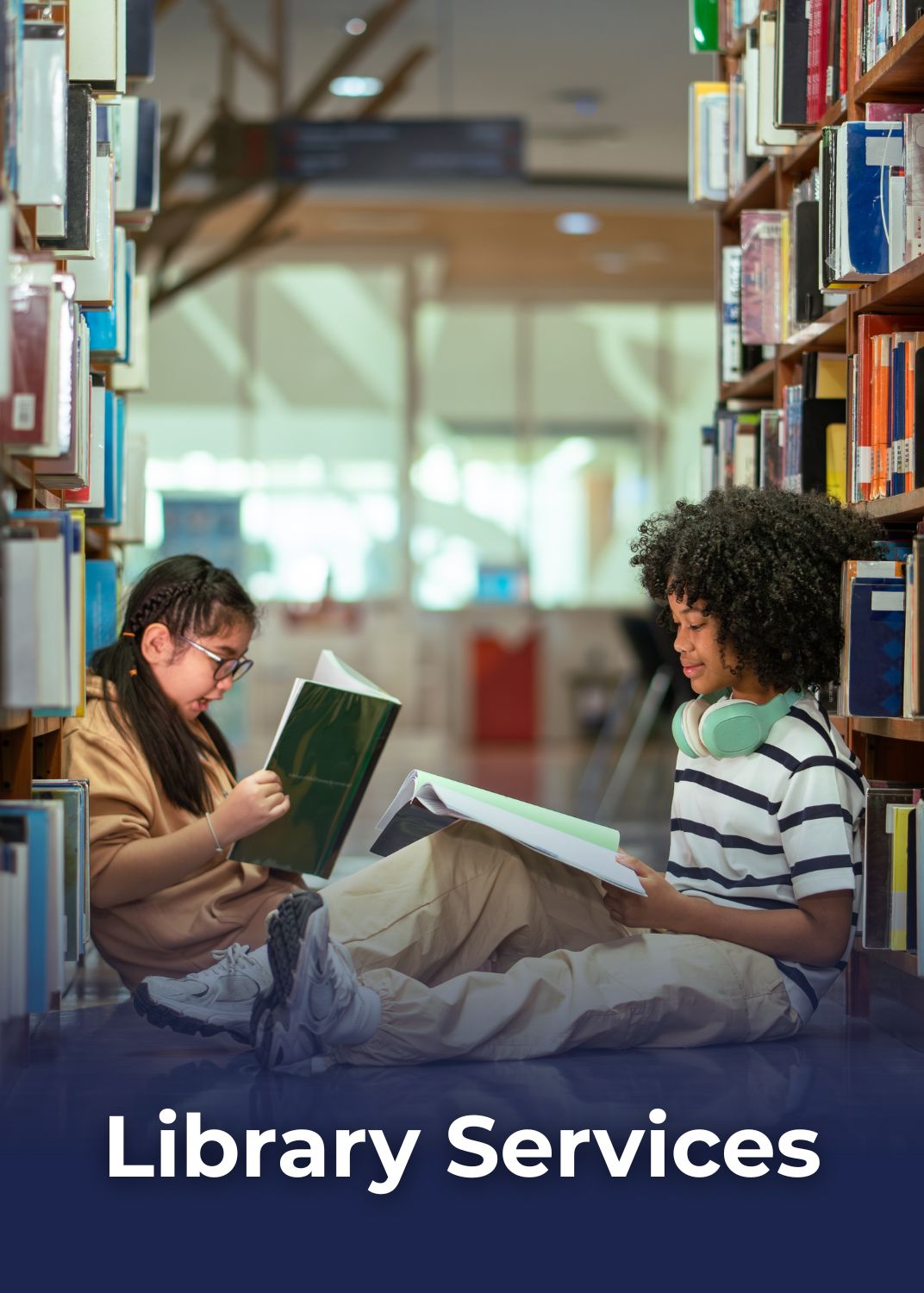 Inside an Osceola County library.